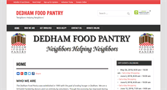Desktop Screenshot of dedhamfoodpantry.org
