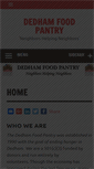 Mobile Screenshot of dedhamfoodpantry.org
